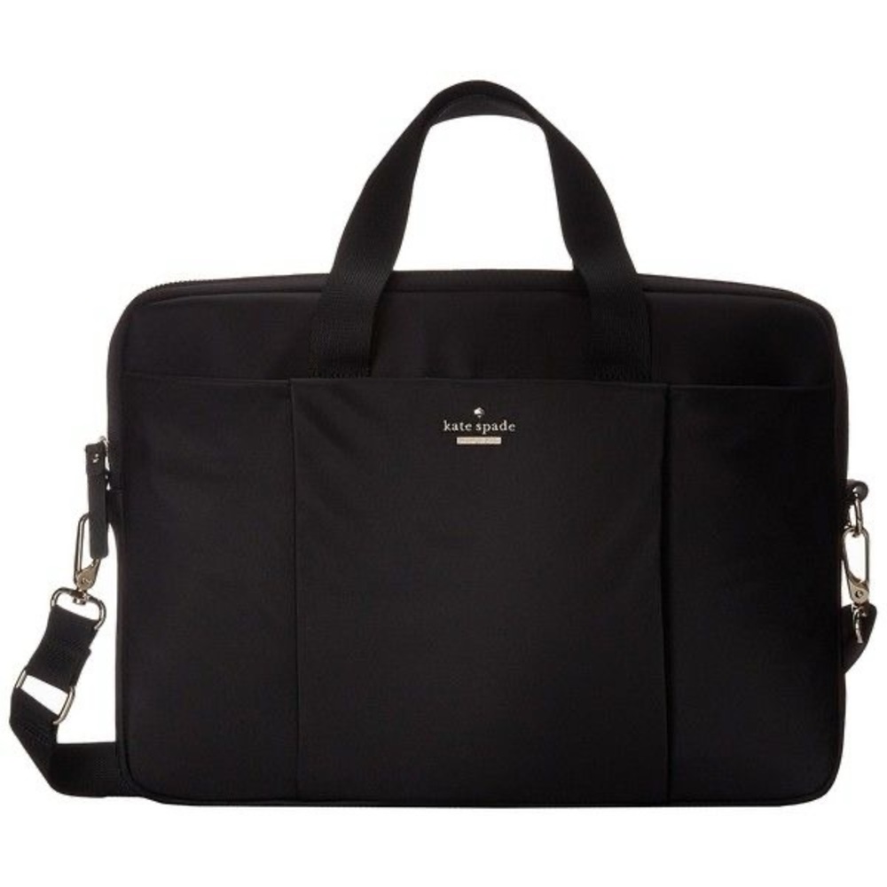 Kate Spade Black Nylon Laptop Bag Case 15"